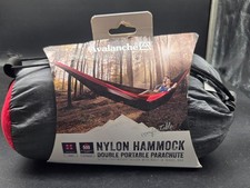 Portable Hammock by Avalanche Parachute Nylon 500lbs Capacity 2 person NEW