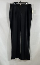 Anne Klein Women's Black High Rise Wide Leg Dress Pants NWT Sz 8