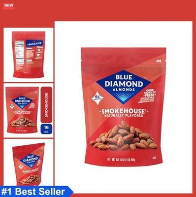 Smokehouse Flavored Almonds Gluten Free Snack Nuts 16 Ounce Resealable Bag