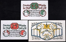 LORCH 1920 "Lorcher Wine" Complete Series German Notgeld Hessen