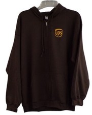 UPS Parcel Employee Full Zip Hooded Sweatshirt S-4XL, LT-4XLT Hoodie New