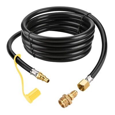 #ad #ad 12 FT LP Propane Quick Connect Hose Gas Grill Hose for 1 LB Appliance 3 8 Female $19.99