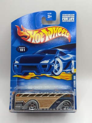 2001 Hot Wheels Collector #181 SURFIN' SCHOOL BUS Blue (159)