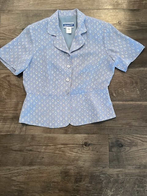 Pendleton Petite Tear Drop Pattern Blouse - image 1