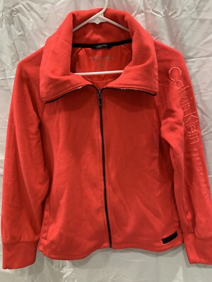 Calvin Klein Mens Hoodie Zipper Jacket Size Medium Long Sleeve Performance
