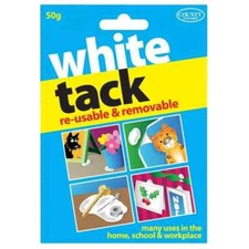 White Tack Re-usable & Removable non-toxic 50g Home School Workplace Crafts