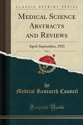 Medical Science Abstracts and Reviews, Vol. 4: Apr