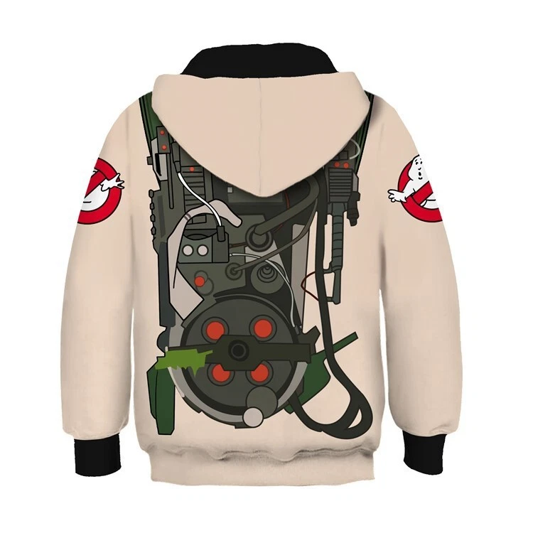 Niños Cazafantasmas Cosplay Sudadera con Capucha Cremallera Sudaderas Cárdigan Abrigo Chaqueta Foto 2 de 2