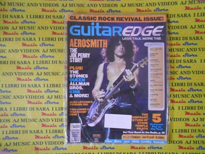 GUITAR EDGE Magazine SEALED  SETT*OTT 2008 Aerosmith Joe Perry Queen Kiss Stones