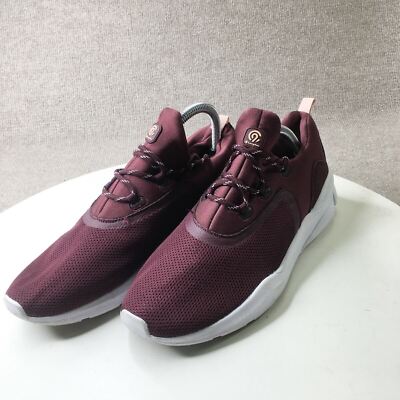 Champion Sneakers Mens Wine Red White Running Shoes Cushion Fit #1530 