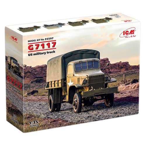 ICM 35597 Plastik Modellbausatz Maßstab 1:35 G7117, US Military Truck - Bausätze Models - Bild 14 von 24