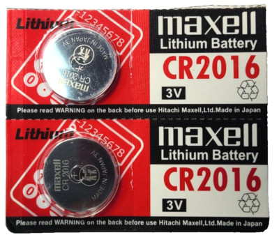 2 PK CR2016 MAXELL (MADE IN JAPAN) DL2016 ECR2016 (GREAT EXP 12/2034) FREE TRACK