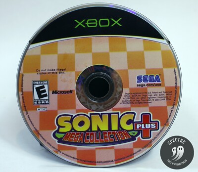 Sonic Mega Collection Plus Disk Only (Microsoft Xbox, 2004)