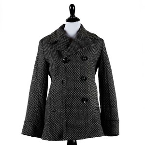 navy blue half coat