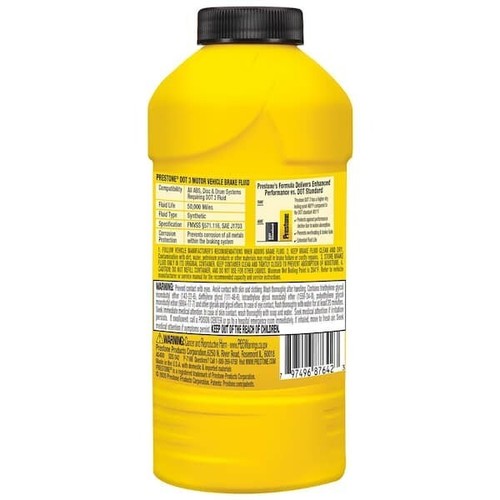 DOT 3 Brake Fluid - 12 fl. oz. Synthetic High-Grade Formula, 50,000 Mile - Picture 2 of 4