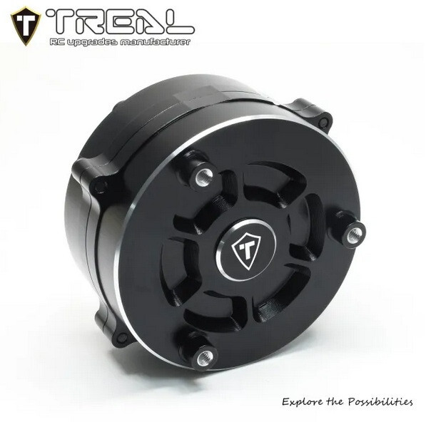 Алюминиевый корпус маховика Treal Losi Promoto-MX Black 7075