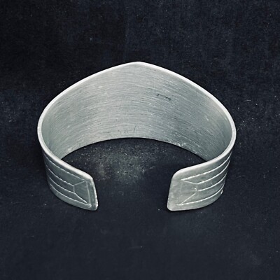Vintage Etched New Caledonia Aluminum Cuff Bracelet (5218) | eBay