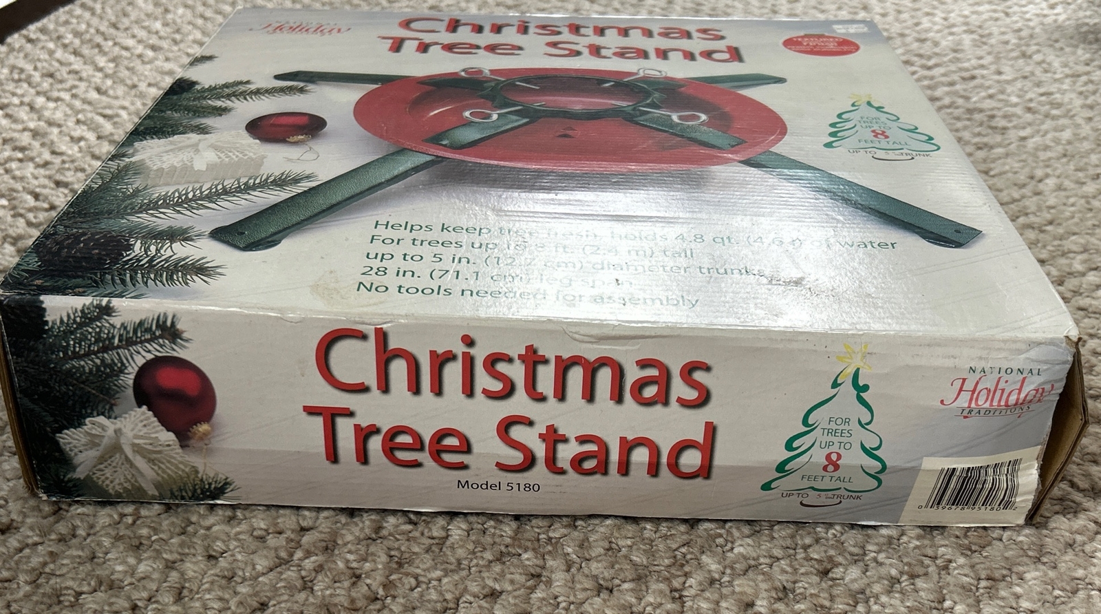 National Holiday Traditions Metal Christmas Tree Stand Up to 8 Ft. Tree
