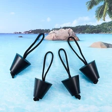 4PCS Universal Kayak Scupper Plugs Canoe Drain Holes Stopper Bung Accessories US