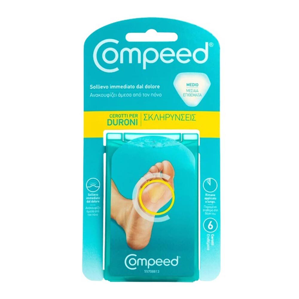 Compeed Cerotti per Duroni Medio, 6 cerotti