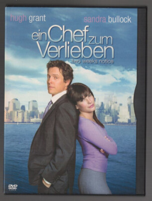 DVD: Ein Chef zum Verlieben - Sandra Bullock - Hugh Grant - Two Weeks Notice 