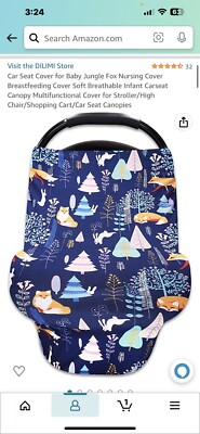 Multi-Use Newborn Infant Nursing Cover Stretchy Baby Car Seat