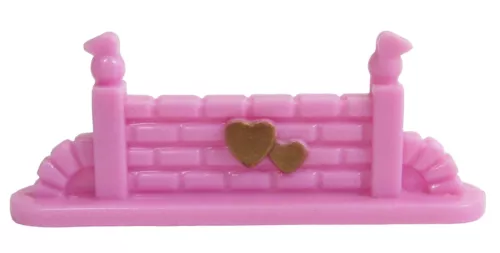 1995 Polly Pocket Dolls Vintage Pony Jumpin' Fun - Pink Brick Fence Bluebird Toy