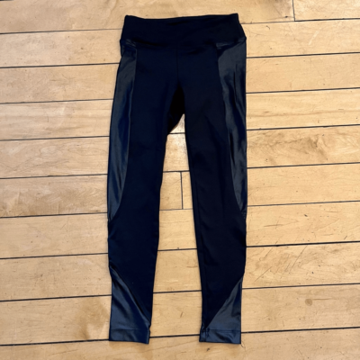 Legging Koral Curve Midrise Crop Noir Métallisé – Taille XS, Coupe Crop Stretch