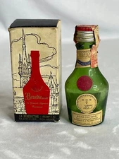 Miniature D.O.M Benedictine Bottle Original box EMPTY 3.5" Height