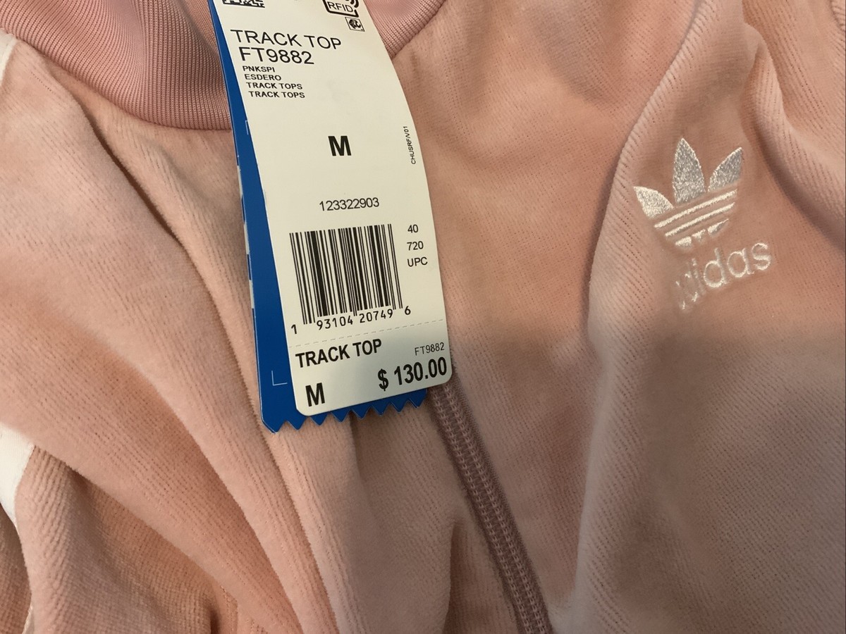 adidas Woman's J Koo Designed 3 Stripe Track Top FT9882 Pink
