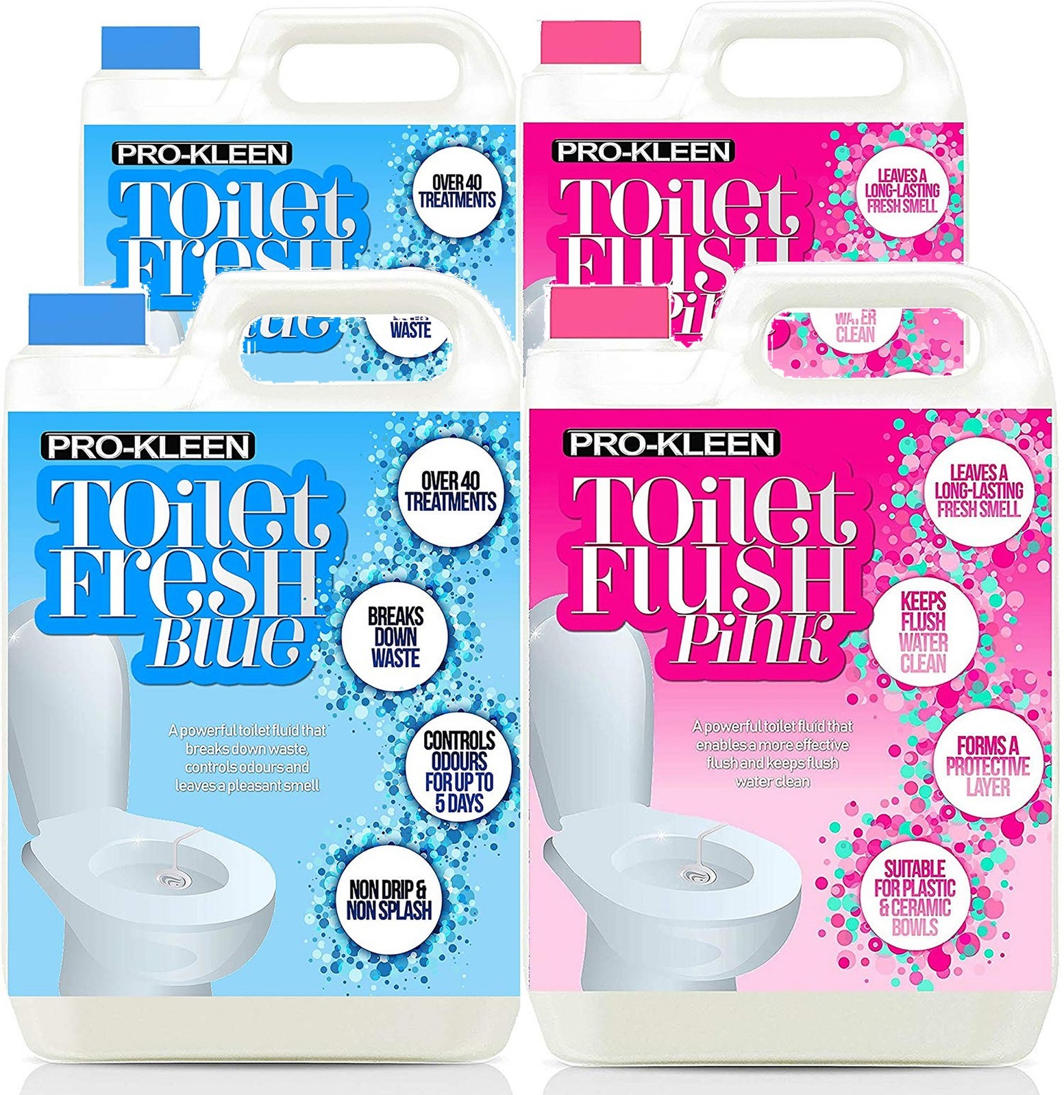ProKleen Caravan Toilet Chemicals Fluid Flush 20L Bowl Cleaner Motorhome Boat