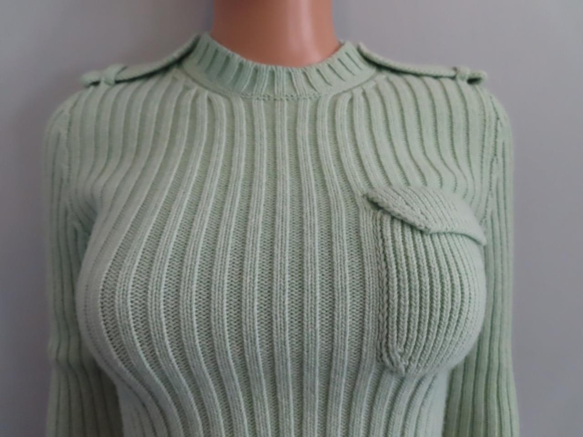 NWT PRADA Mint Green Crew Neck Pullover Sweater 38/US 2 $2,300 | eBay