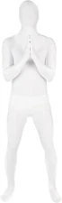 White Morphsuit M - XXL Mens Womens Skinsuit Zentai Suit Costume Halloween