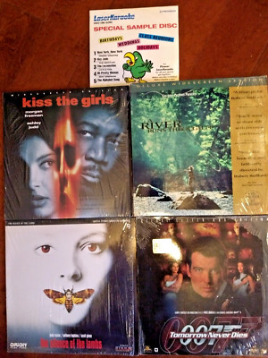 4 Laserdisc Movies some are 2 Disc Sets NM to VG+ condition 007 silence of Lambs