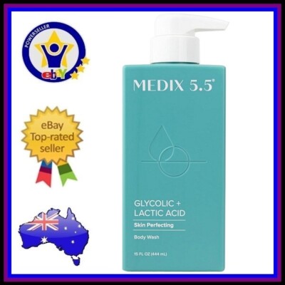 MEDIX 5.5 GLYCOLIC + LACTIC ACID Skin Perfecting Body Moisturising Wash 444ml