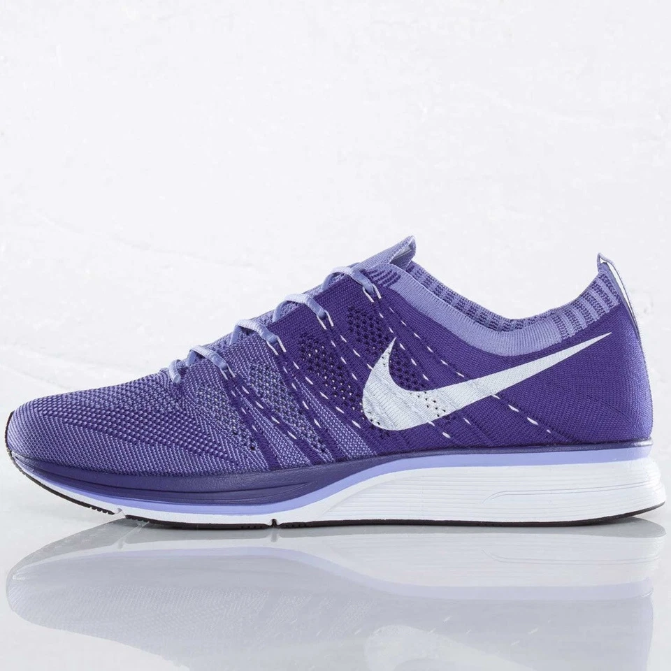 N I K E Flyknit Trainer Men's Shoes Purple Mauve Light Purple 6.5 US 532984-551 - Image 3 of 4