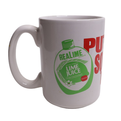 Borden Real Lemon Real Lime Juice ''Put The Squeeze On'' Coffee Mug - 4.5'' Tall