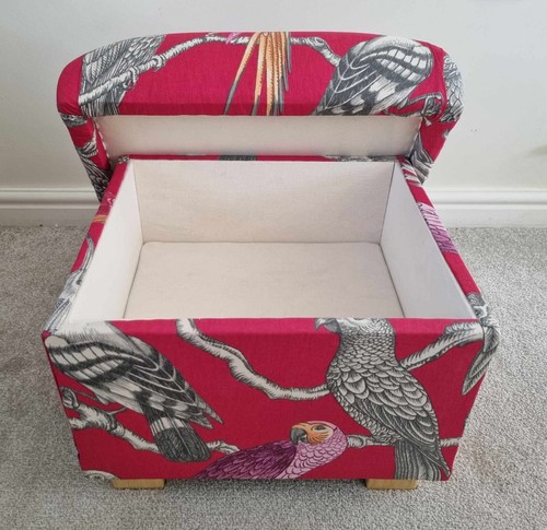 Storage Footstool iLiv SMD Aviary Garden Fabric Pouffe Ottoman Parrots Birds - Picture 21 of 32