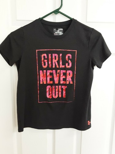 Lot X3 Under Armour Girls (1) Pullover Hoodie & (2) S/S Shirts Size YMD - Picture 6 of 12