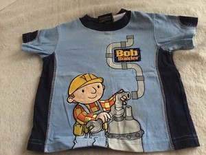 Vintage 2004 Nickelodeon Bob The Builder Plumbing Embroidered T-Shirt Baby 12 Mt