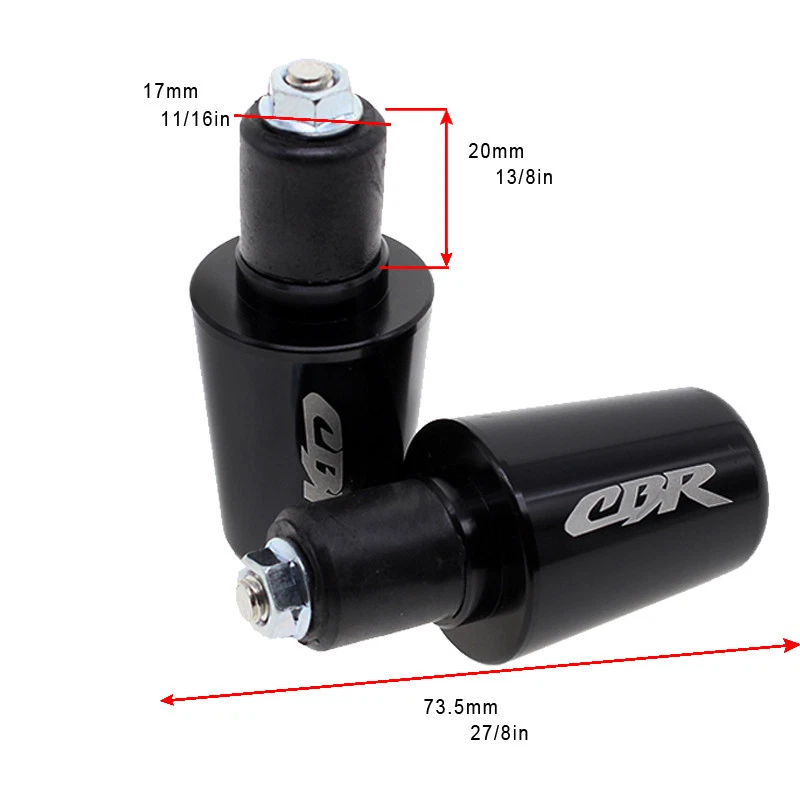 Tapón de agarre de extremos de manillar CNC para Honda CBR900RR 1993-2003 CBR919RR 1996-1999 Foto 3 de 4