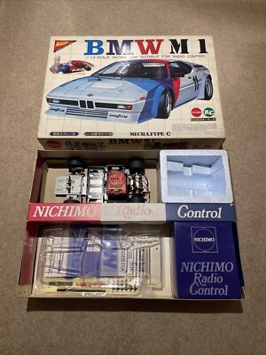 Nichimo 1/12 BMW M1 Rennwagen Modellbausatz RC-1211 NEU plus Ersatzteile selten Vintage Rc