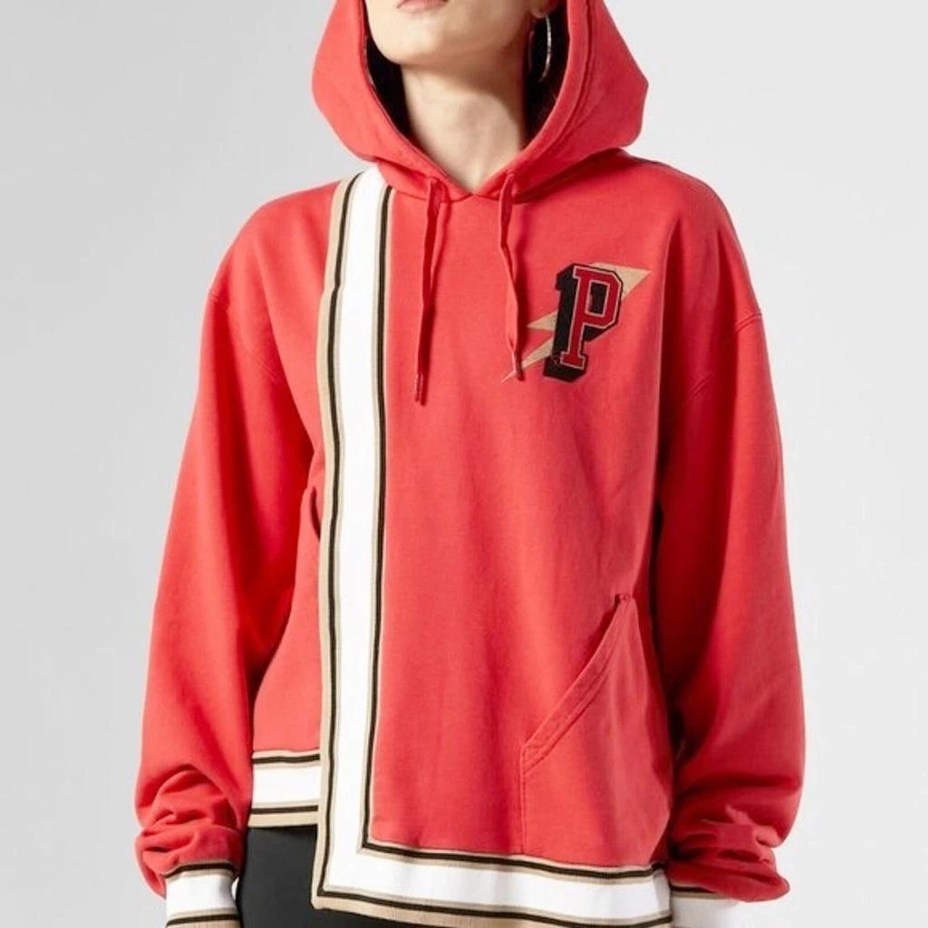 Puma Womens Hoodie L High Court Unique Sweatshirt Pullover Long Sleeve Red $150