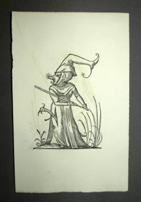Le Noble Rat The Droll Dreams Of Pantagruel, Rabelais Old Engraving