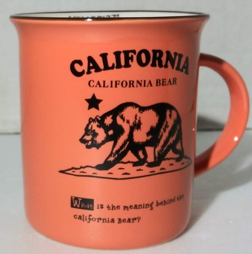California Souvenir Orange Coffee Mug 12oz Memoriez are Forever California Bear - Picture 3 of 9