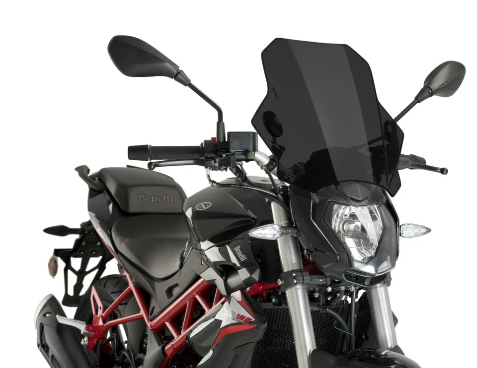 Pare-brise Puig Bat Universelle Saute Vent Bulle fumé foncé - Photo 3/4