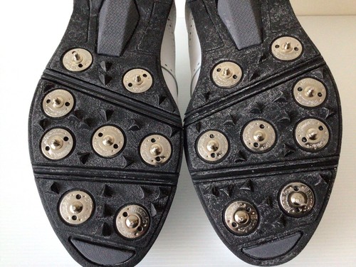 Etonic Lites Mens Golf Shoes Size 8.5W Metal Spike M7935 With Box Post Included - Picture 15 of 21