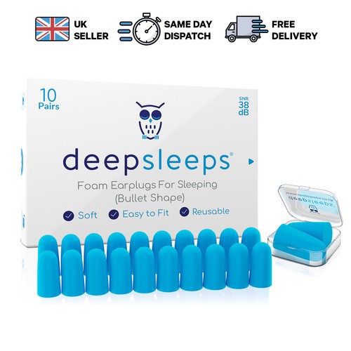 Deep Sleeps Soft Foam Ear Plugs Sleep Noise Cancelling Earplugs