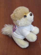 Gund Itty Bitty Boo Pomeranian Plush Cuddly Toy Dog British Flag T Shirt 4049360