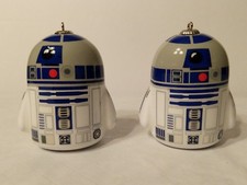 Hallmark Star Wars R2D2 Itty Bitty 2 Inch Molded Plastic Ornament 2016 Set of 2